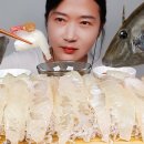 ASMR SLICED RAW FILEFISH 쥐치간으로 만든 소스 + 쥐치회 리얼사운드 먹방 이미지