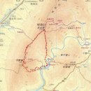 충북 영동군 백화산(白華山;933m) 산행지도 이미지