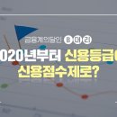 2020년부터 신용등급이 신용점수로 바뀝니다! 이미지