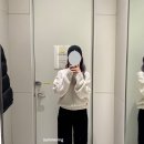 에잇세컨즈 8SECONDS 벨벳데님 추천 벨벳 터치 세미와이드 데님 블랙 착용샷 후기