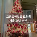 1043 | 그랜드 하얏트 서울 룸 1043호 트윈룸 산 전망 서울호텔 추천