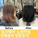 노원-현장-1250 | 노원역미용실 전체염색 토리헤어 노원역점 방문후기