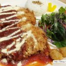 매콩돈까스와 냉면 이미지