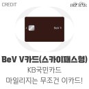 [마일리지 완벽카드]💫KB국민 BeV V카드(스카이패스형)-마일리지부터 특급 바우처까지?!
