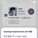송민준 가수님 스타서베이 💚 이미지