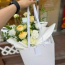 안산 중앙동꽃집 르블룸, 감각적인 화이트 꽃다발 포장 후기 (24시 무인픽업 가능)