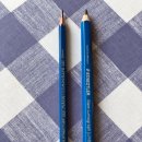 책등의 제목 표기법과 빈티지 연필의 각인 방향 이미지