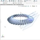 헬리컬 베벨기어 모델링과정 이미지
