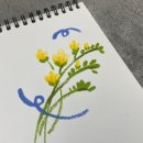 오일 파스텔 드로잉 이미지