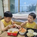 속초 바다가보이는펜션에서 하루 묶었어요