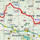 안산(1)(333m) .안산(2)(298m). 도솔산(403m). 덕산(412m). 안살뫼(368m)/충남 금산,논산 이미지