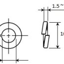 M6 스프링 와셔 구합니다. 외경 Φ11mm 미만, 두께 1.5 ~ 1.7 이미지