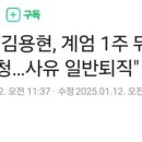 김용현, 계엄 1주 뒤 퇴직급여 신청…사유 일반퇴직 이미지