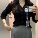 MEHVIE 메비 주에가디건/가넷가디건 내돈내산 후기(까마귀냐 양이냐🐦‍⬛🐑🖤🤍)