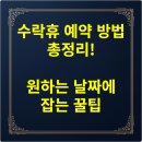 본동PC | 수락휴 예약 방법 총정리! 원하는 날짜에 잡는 꿀팁