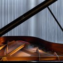 장인정신과 악기의 아름다움이 있는 피아노 쇼룸 이미지