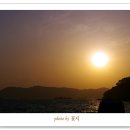 노을바다풍경