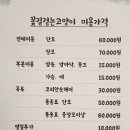 꽃길 걷는 고양이 이미지