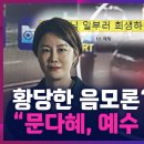 文 지지자들 "문다혜는 함정에 빠진 것' '문다혜, 예수생각나?' / 비판댓글가득/TV조선 시사쇼 정치다 이미지