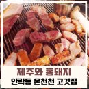 홍돼지숯불구이 | 안락동 온천천 고깃집 제주와홍돼지