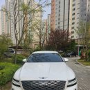 전주사고대차 레인지로버 이보크 주차장 범퍼 긁힘 사고 제네시스 G80으로 렌트 해드렸어요