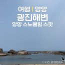 강원도 양양 스노쿨링 스팟 포인트 광진 해수욕장 스노쿨링 후기
