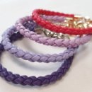 가죽 꽃팔찌 이미지