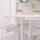 오늘의집 레이어 페이브 4인용 원형식탁 테이블 한샘미나의자