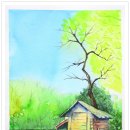 숲속오두막 이미지