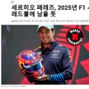 F1 세르히오 페레스 25시즌 레드불 확정(루머) 이미지