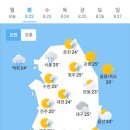 오늘의 날씨 🌞☔️☃️. 2023년 8월 22일 화요일 이미지