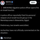 [속보] 이집트 경찰이 이스라엘 관광객에 총기난사, 2명 사망 이미지
