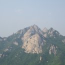 북한산의 만경대.백운대.인수봉 이미지