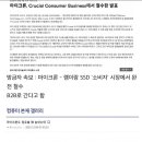마이크론 B2C(PC용) 소비자용 램, SSD 완전 철수 이미지