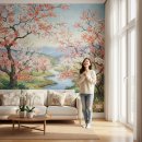 합자회사 구례환경공사 | 실패를 딛고 피운 우리 집 꽃: '꽃이 핀 나무 풍경 작품벽지'로 완성한 쉬운 인테리어