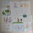 오로지몽 강아지유치원 | 37개월 육아일기: 최근 작품들, 4세 6세 가족 그림 그리기 색칠하기 한글 영어 문장 쓰기 (ft.병설유치원)