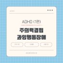 [공지] [돈암동 성신여대 정신과] ADHD(주의력결핍 과잉행동장애) (1편) 진단기준, 증상, 유병률, 감별...