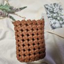 마크라메 매듭을 이용한 크로스 레더백 DIY | 미니레더백_ 크로스미니백클래스 블랙
