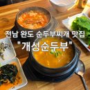 내돈내산 전남 완도 현지인 찐 맛집 순두부찌개 개성순두부 후기