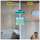 대구 대곡 래미안 공사 1일차 - 욕실 천정재 교체 후기 by 홈케어임반장