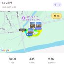 이리동초등학교 | 🏃‍♂️ 감자네 러닝 일기 | 만경강 벚꽃길에서 우연히 발견한 나만의 코스, 달팽이 모양 '느바기길'