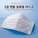 3D 입체형 마스크,3겹 덴탈 일회용 마스크 이미지