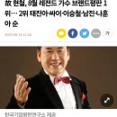 한국기업평판 연구소가 뽑은 가수 브랜드 평판 순위 이미지