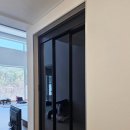 이원 현관중문 이 포항시 이동 신축 오피스텔중문 으로 초슬림3연동 자동중문 시공 했습니다