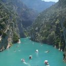 물빛이 예쁘기로 유명한 프랑스 남부 베르동 협곡 이미지