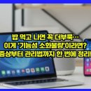 기능성 위장관 질환의 식이관리 | 밥 먹고 나면 꼭 더부룩… 이게 ‘기능성 소화불량’이라면? 증상부터 관리법까지 한 번에 정리!