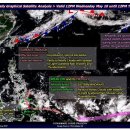 [보라카이환율/드보라] 5월 11일 보라카이 환율과 날씨 위성사진 및 바람 상황 이미지