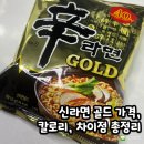 GS25 유가밸리점 | 농심 신라면 40주년 신라면 골드 가격 칼로리 차이점 총정리