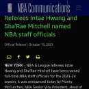 황인태 심판 G리그에서 정규 NBA 심판으로 승격! 이미지