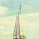 도전 수채화 이미지